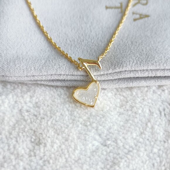 Kendra Scott Gold Heart Necklace - Picture 2 of 3